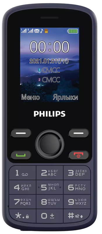 Купить Телефон Philips Xenium E111, синий
